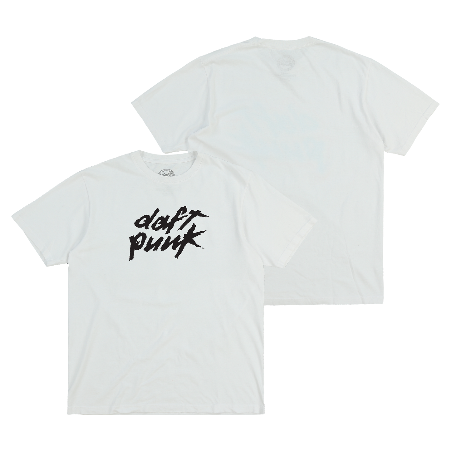 White Daft Punk Logo Tee