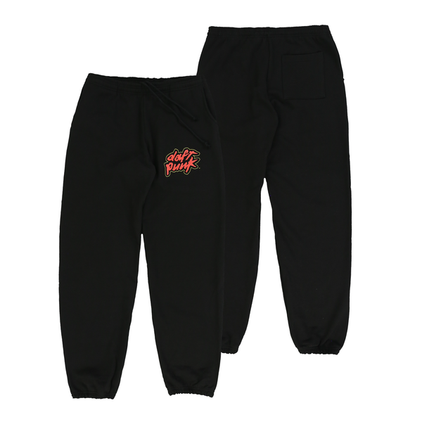 Classic Daft Punk Logo Black Sweatpants | Daft Punk Official