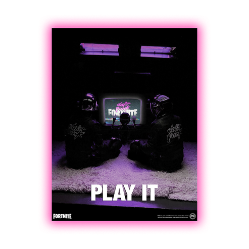 Fortnite x Daft Punk Poster – Daft Punk Official Merchandise