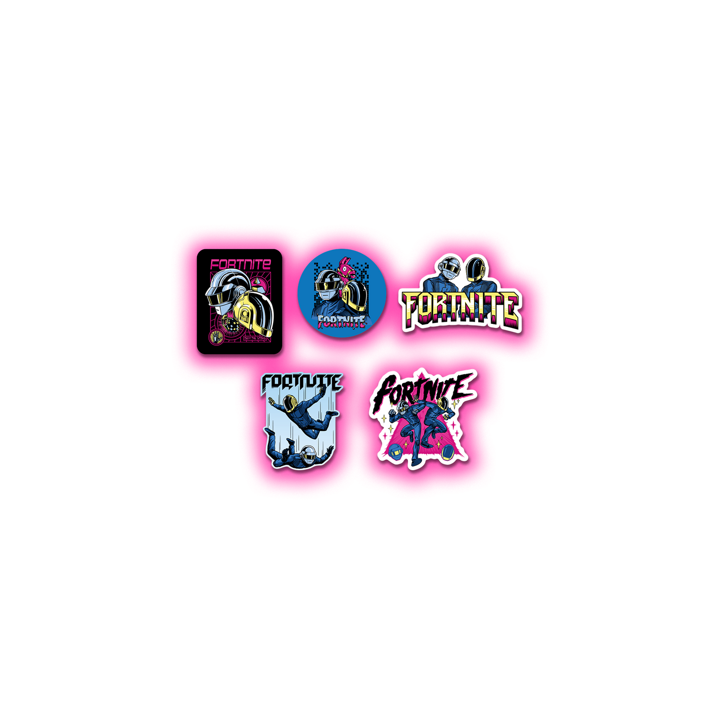 Fortnite x Daft Punk Sticker Pack