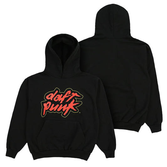 Classic Daft Punk Logo Black Hoodie