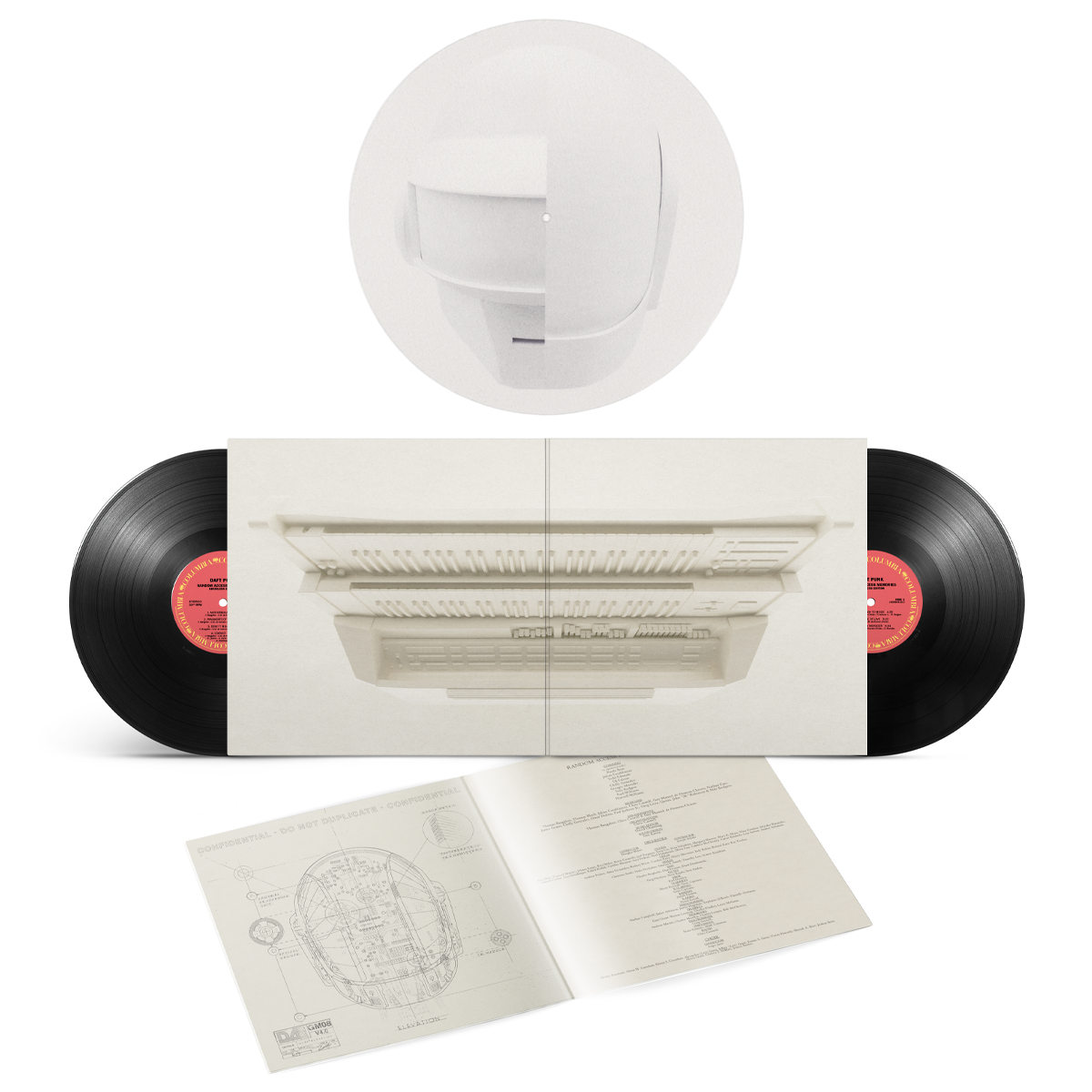 RANDOM ACCESS MEMORIES (DRUMLESS EDITION) 12 INCH VINYL AND SLIPMAT BUNDLE