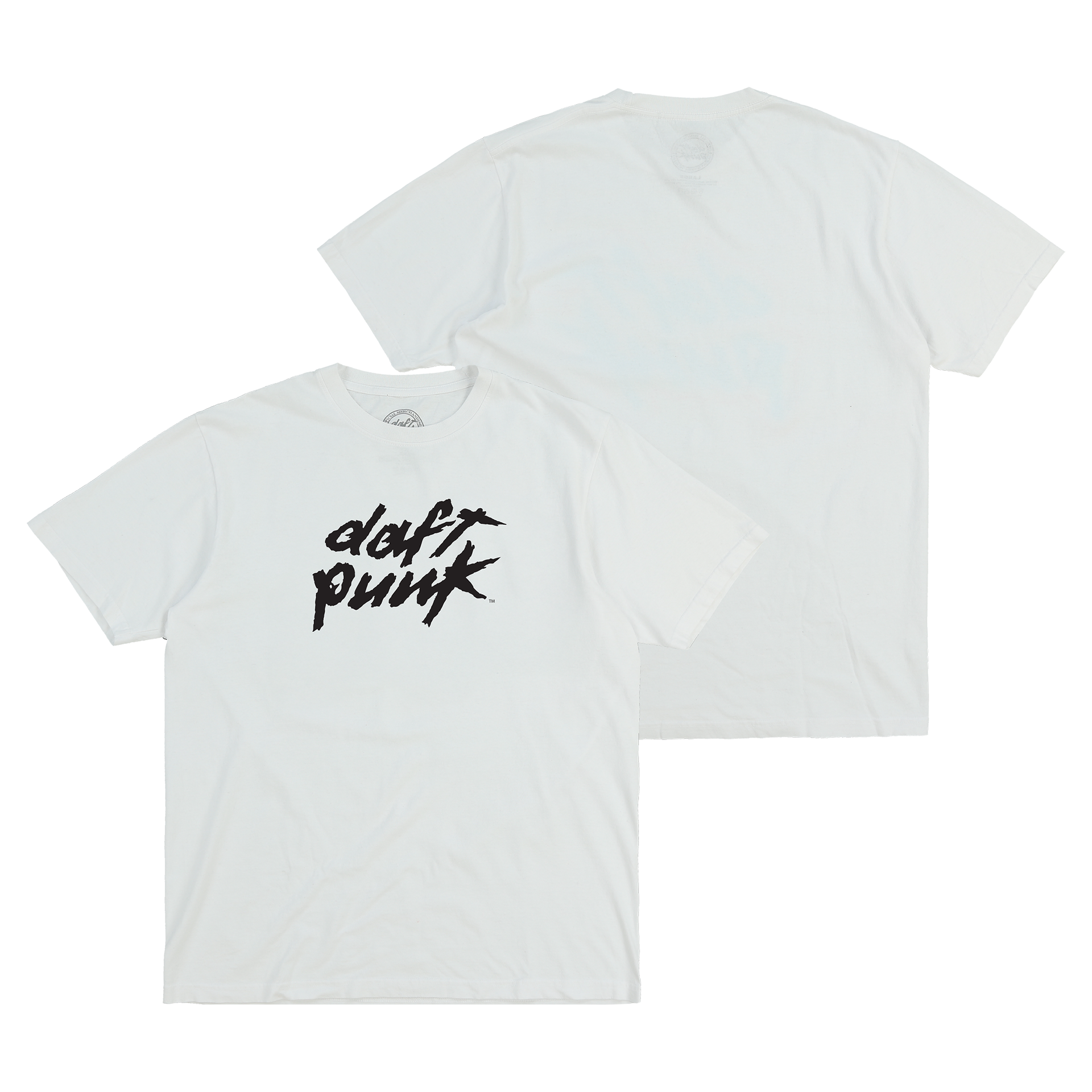 White Daft Punk Logo Tee – Daft Punk Official Merchandise