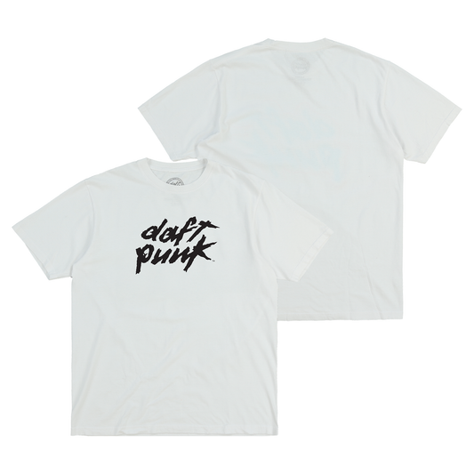 White Daft Punk Logo Tee